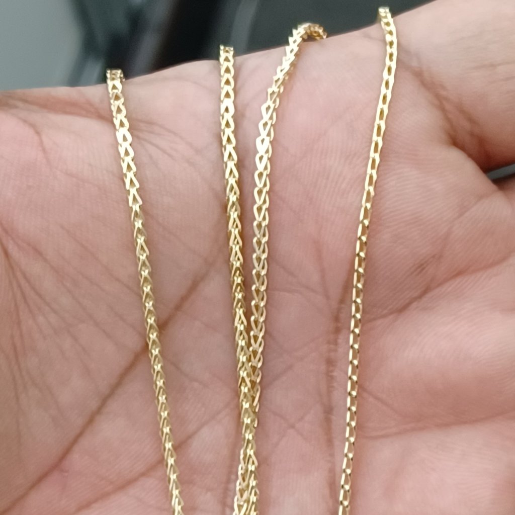 10kt Real Gold Wheat Chain 22 Inches 349$